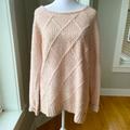American Eagle Outfitters Sweaters | American Eagle Heathered Peach Pink Tunic Sweater Size Xl | Color: Pink/White | Size: Xl