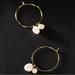 Anthropologie Jewelry | Anthropologie Pearl Pendant Hoop Earrings | Color: Gold/White | Size: Os