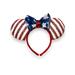 Disney Accessories | Disney Minnie Mouse Ears Headband Red White Blue Usa Sequins Stars Stripes | Color: White | Size: Os