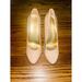 Jessica Simpson Shoes | Jessica Simpson Platform Nude Patent Shoes Heels 7.5 | Color: Cream/Tan | Size: 7.5