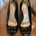 Giani Bernini Shoes | Giani Bernini High Heel Open Toe Shoes Size 7 | Color: Black | Size: 7