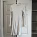 Zara Dresses | Knit Zara Dress Size Medium | Color: Gray/White | Size: M