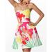 Lilly Pulitzer Dresses | Lilly Pulitzer May Flowers Strapless Dress | Color: Pink/White | Size: 8