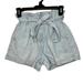 American Eagle Outfitters Shorts | American Eagle Shorts Womens 0 Mom Blue Striped Denim High Rise A115 | Color: Blue/White | Size: 0