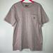 Carhartt Shirts & Tops | Carhartt Loose Fit Pocket T-Shirt Size 12-14 L. | Color: Pink/White | Size: Lg