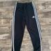 Adidas Bottoms | Girls Adidas Black And White Striped Sweatpants | Color: Black/White | Size: Mg