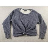 J. Crew Tops | J Crew Sweatshirt Women's Size Small / Medium Twist Front Gray Pullover Sweater | Color: Gray | Size: M