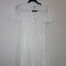 J. Crew Dresses | J.Crew Womens White Eyelet Puff Short Sleeve Below Knee Summer Dress | Color: White | Size: 0