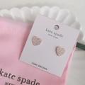 Kate Spade Jewelry | New Kate Spade Yours Truly Pave Heart Stud Earrings With Dust Bag Rose Gold | Color: Gold | Size: Os