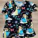 Disney Tops | Disney Frozen Scrub Top | Color: Black | Size: Xs