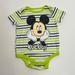 Disney One Pieces | Disney Baby Mickey Mouse Onesie. Size 0/3 Months. | Color: Blue/Green | Size: 0-3mb