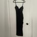 Zara Dresses | Black Ruched Maxi Dress | Color: Black | Size: L