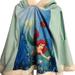 Disney Other | Euc Disney Store Exclusive Princess Ariel Poncho Sweater Size L For Girl | Color: Blue | Size: L