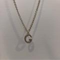 Gucci Jewelry | Gucci Necklace Chain G Charm Silver Ag925 | Color: Silver | Size: Os