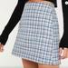 Urban Outfitters Skirts | Adorable Urban Outfitters Blue/Black/White/Pink Plaid Mini Skirt Size Medium Euc | Color: Blue/White | Size: M