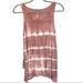 American Eagle Outfitters Tops | American Eagle Xs Pink Tie Dye Boho Sleeveless Top | Color: Pink/White | Size: Xs