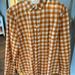 J. Crew Tops | Jcrew Orange And White Gingham Button Down Size 6 | Color: Orange/White | Size: 6