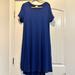 Lularoe Dresses | Lularoe Brand. Carly Dress. Size Large. | Color: Blue | Size: L