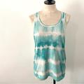 Lululemon Athletica Tops | Lululemon Tie Dye Tank Top Activewear Work Out Yoga Pilates Blue Size 12 Swiftly | Color: Blue/White | Size: 12