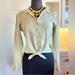 Anthropologie Tops | Cloth & Stone Button Up Tie Front | Color: Yellow | Size: S