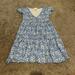 Jessica Simpson Dresses | Blue Floral Jessica Simpson Mini Dress. Size Xs | Color: Blue/White | Size: Xs