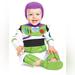 Disney Costumes | Disney Baby Buzz Lightyear Infant Costume 6-12 Months | Color: Green/White | Size: 6-12 Months