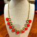 J. Crew Jewelry | J Crew Bold And Beautiful 18 Inch Necklace!! Never Worn Still Has Tag On It! | Color: Green/Orange | Size: 18 Inch With 3 Inch Extender