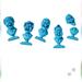 Disney Holiday | Haunted Mansion Singing Heads Busts Magnets | Color: Blue | Size: Os
