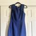 J. Crew Dresses | J. Crew- Navy Blue Casual Dress- Ruffle Sleeve Sz 6- Pre-Owned | Color: Blue | Size: 6