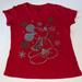 Disney Shirts & Tops | Girls Disney Mickey Xmas Shirt | Color: Green/Red | Size: Lg