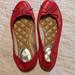 Michael Kors Shoes | Michael Kors Ballerina Flats Size 7 | Color: Red | Size: 7