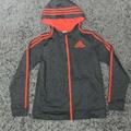 Adidas Jackets & Coats | Adidas Fleece Lined Zip Up Hooded Jacket - Boys Xl | Color: Gray/Orange | Size: Xlb