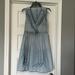 Anthropologie Dresses | Anthropologie Maeve V Neck Denim Chambray Dress Pleated Elastic Waist S | Color: Blue | Size: S