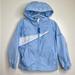 Columbia Jackets & Coats | Columbia Lightweight Hooded Jacket Kids Size 4/5 Light Blue White Zip Up | Color: Blue/White | Size: 4/5