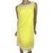 Lilly Pulitzer Dresses | Lilly Pulitzer Size 14 'Lovell' Shift Dress Yellow W White Trim 100% Cotton | Color: White/Yellow | Size: 14