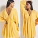 Anthropologie Dresses | Anthropologie By Let Me Be "Forever That Girl Sheer Flowy Dress" Nwt Size: M | Color: Orange/Yellow | Size: M