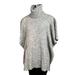 Athleta Sweaters | Athleta (S/M) Donegal Passage Poncho Sweater Wool Blend Kangaroo Pocket | Color: Gray | Size: M