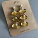 J. Crew Jewelry | J Crew Burnished Gold-Tone Shell-And-Pearl Drop Earrings Nwt | Color: Gold | Size: Os