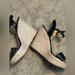 Michael Kors Shoes | Michael Kors Black Espadrille Wedges. Good Condition | Color: Black | Size: 7