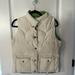 American Eagle Outfitters Jackets & Coats | American Eagle Women’s Reversible White Green Puffer Vest Size M | Color: Green/White | Size: M