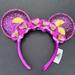 Disney Accessories | Disney Parks Violet Lemonade Sequin Minnie Ears Headband Adult Os | Color: Purple/Yellow | Size: Os