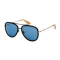 Gucci Accessories | Gucci Aviator Black Frame Blue Lens Women's Sunglasses Gg0062s-017 | Color: Black | Size: Os
