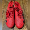 Adidas Shoes | Adidas Predator Freak 4 Men Size 8 Black And Red High Top Cleats | Color: Black/Red | Size: 8