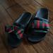 Gucci Shoes | Gucci Bow Slides | Color: Black/Red | Size: 9