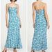 Free People Dresses | Free People Bon Voyage Maxi Dress Blue Combo | Color: Blue/Cream | Size: M