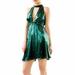 Free People Dresses | Free People Size 4 Emerald Green Sequins Choker Style Dress | Color: Green | Size: 4
