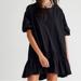 Free People Dresses | Free People Beach Black Open Back Tie Ruched Smocked Women Jenny Mini Dress Xs | Color: Black | Size: Xs