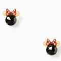 Kate Spade Jewelry | Disney X Kate Spade New York Minnie Studs | Color: Black | Size: Os