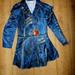 Disney Costumes | New Disney Descendants 2 Evie Girls Faux Leather Jacket - Costume Size 10/12 | Color: Blue | Size: Girls 10/12
