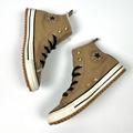 Converse Shoes | Chuck Taylor All Star Street Warmer Leather Boot Sneakers | Color: Tan | Size: 7.5